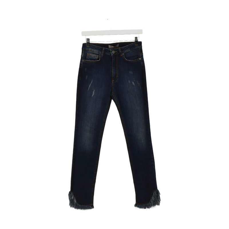 D. Exterior Jeans with Detailed Bottom