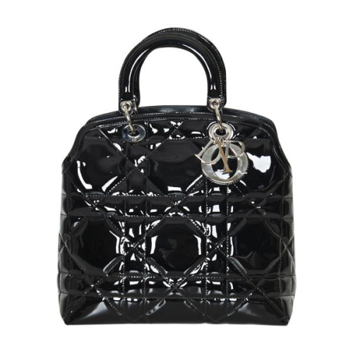 Dior Patent Leather Granville Handle Bag