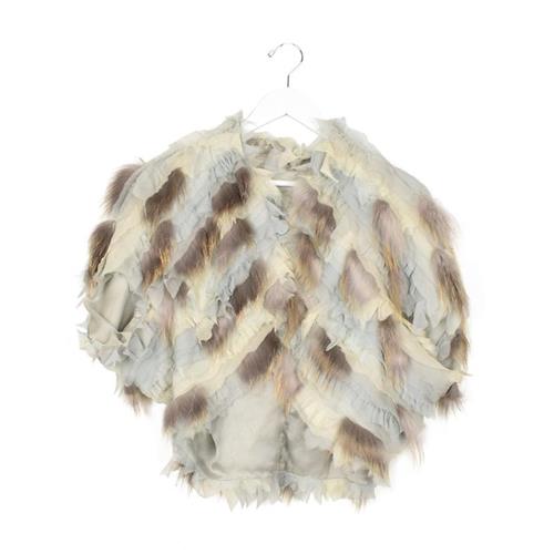 Fendi Silk and Feathered Top