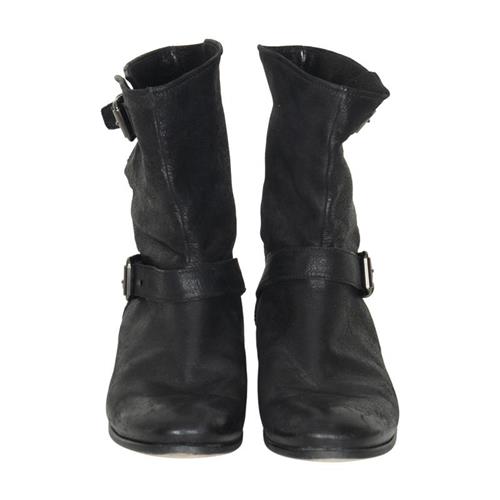 Prada Leather Buckle Boots