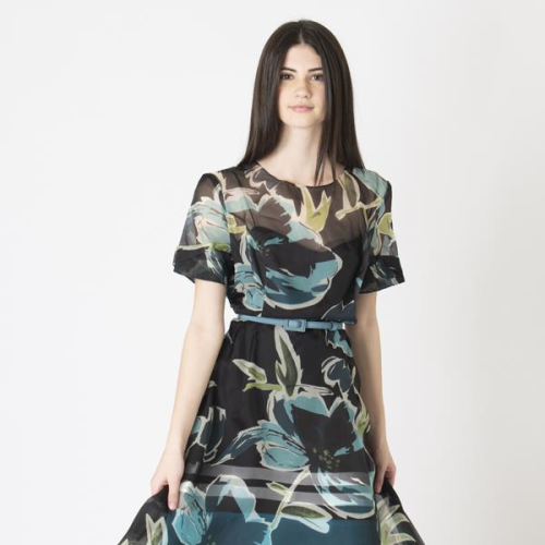 Carolina Herrera Floral Silk Dress - New With Tags