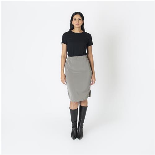 Brunello Cucinelli Silk Monili-Trimmed Skirt