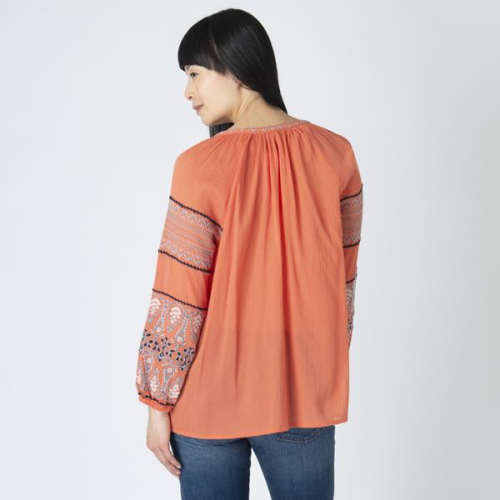 Joie Embroidered Peasant Blouse