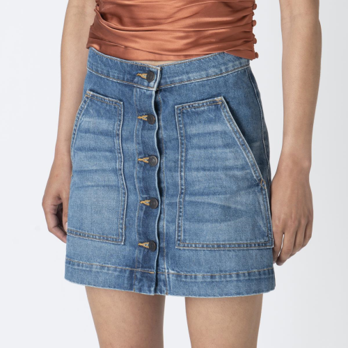Veronica Beard Denim Mini Skirt