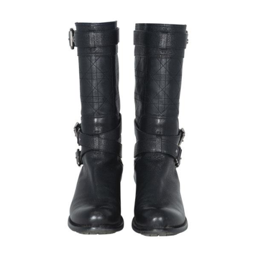 Dior Leather Moto Boots