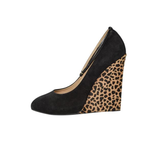 guiseppe zanotti suede wedge shoes