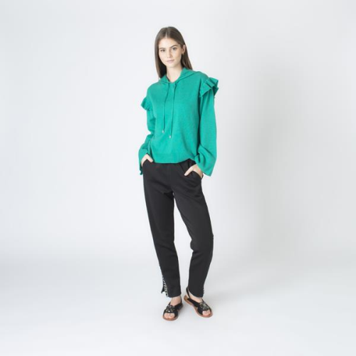 Joie Wool-Cashmere Hoodie Sweater