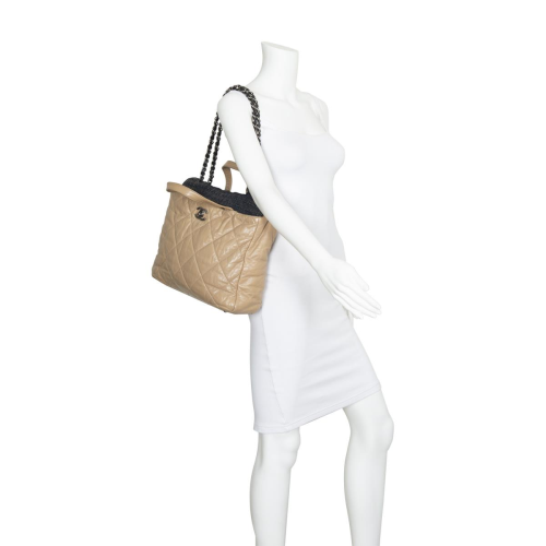 Chanel Leather & Tweed Portobello Tote Bag