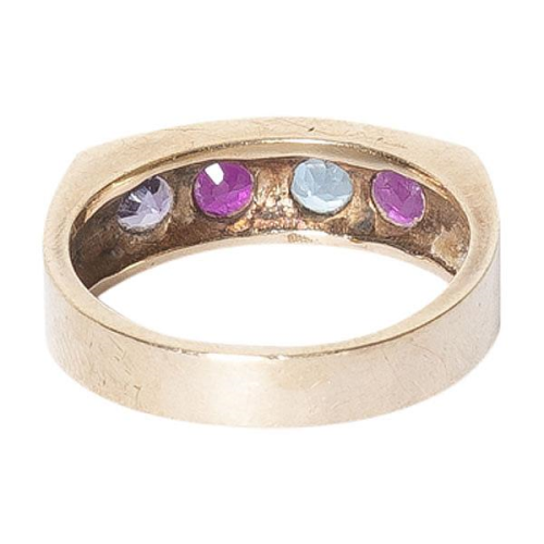 Coloured Stone & Yellow Gold Ring