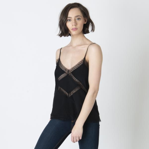 The Kooples Silk Lace Top