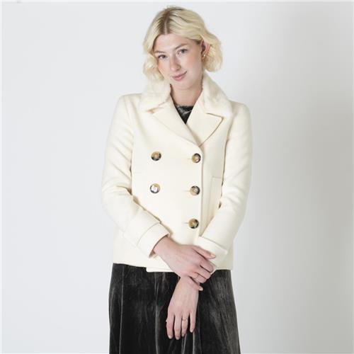 Blumarine Wool Jacket w/Fur Collar - With Tags
