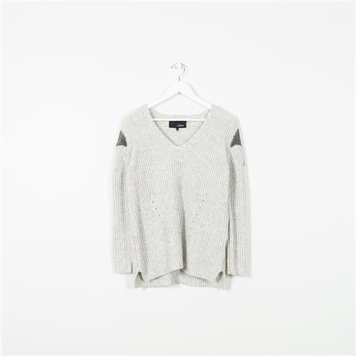 Line Chunky Knit Sweater