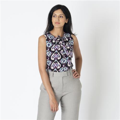 Tory Burch Patterned Silk Top