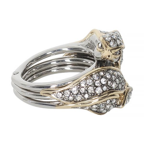 Alexis Bittar Dual Bird Crystal Encrusted Ring