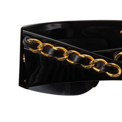 Chanel Chain Link Shield Sunglasses