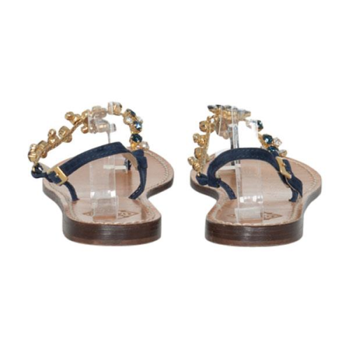 Emanuela Caruso Crystal Flat Sandals