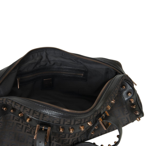 Fendi Studded Monogram Bowler Bag
