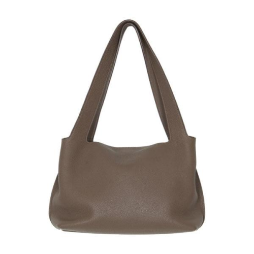 The Row Grained Leather Small Duplex Bag