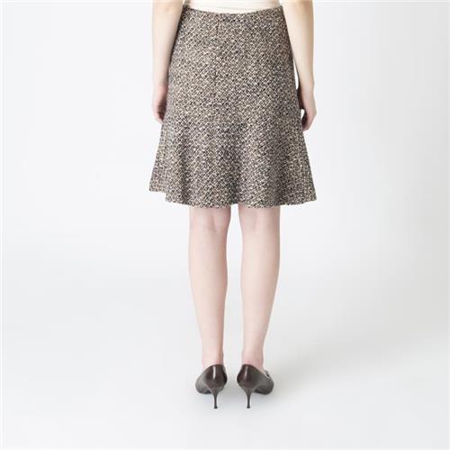 Chanel Wool Tweed Flare Skirt