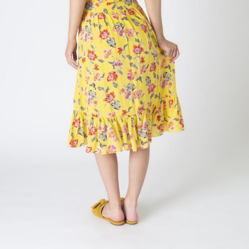 Joie Silk Floral Skirt