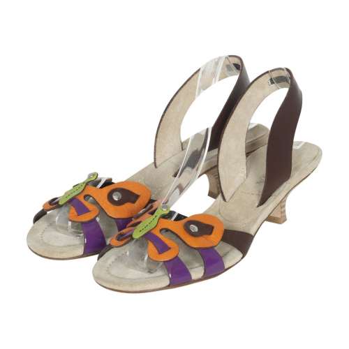Prada Butterfly Leather Sandals - New Condition