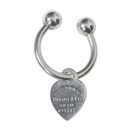 Tiffany & Co. Silver Heart Tag Key Ring
