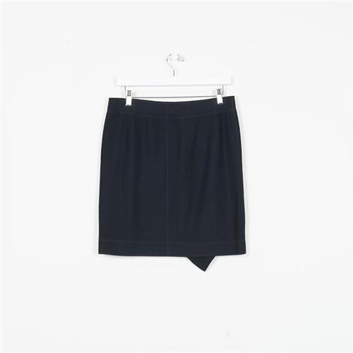 Marc Cain Wool Skirt With Front Ruffle