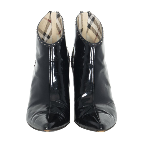 Burberry Patent Leather Ankle Boots