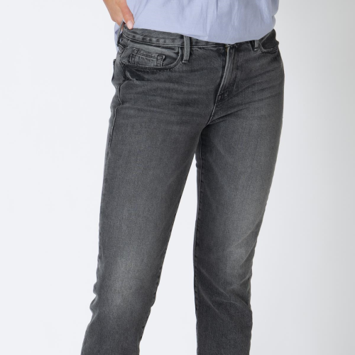 Frame Straight Cropped Jeans