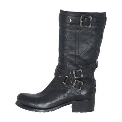 Dior Leather Moto Boots