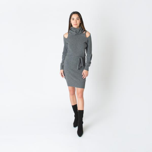 Costume National Wool-Cashmere Cut-Out Dress