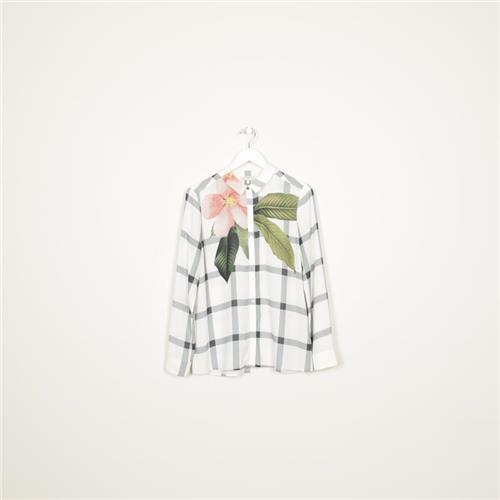 Ted Baker Grid Floral Button Up