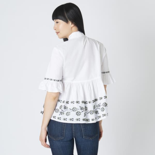 Kate Spade New York Cross-Stitched Top