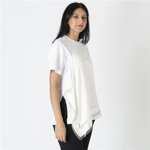 3.1 Phillip Lim Cotton-Silk Textured T-Shirt