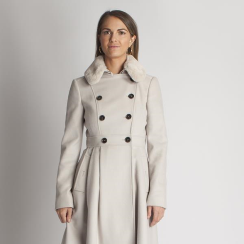 Burberry London Fur Collar Coat