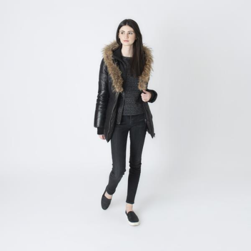 Mackage Leather Down Coat