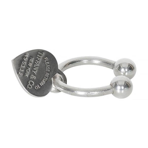 Tiffany & Co. Silver Heart Tag Key Ring