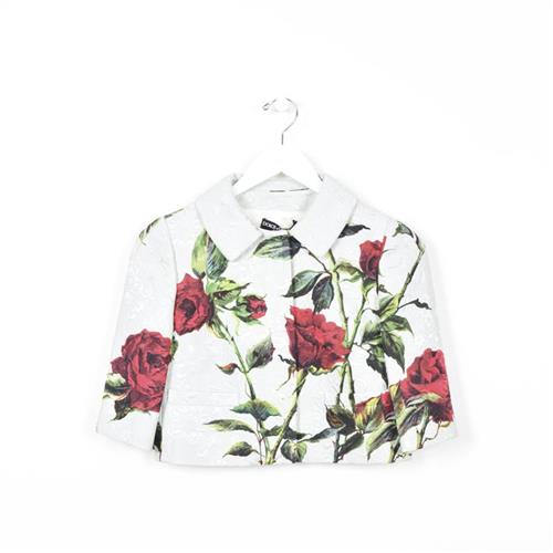 Dolce & Gabbana Floral Cropped Jacket
