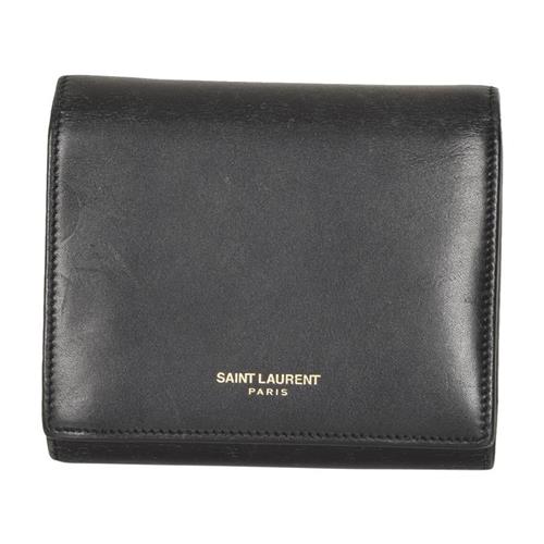 Saint Laurent Leather Compact Wallet