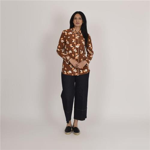 Equipment Patterned Silk Blouse