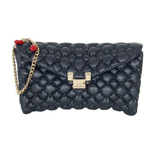 Red Valentino Quilted Leather Clutch