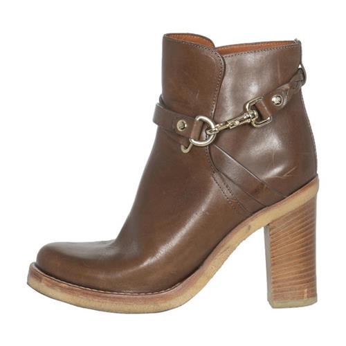 Mulberry Leather Ankle Boots