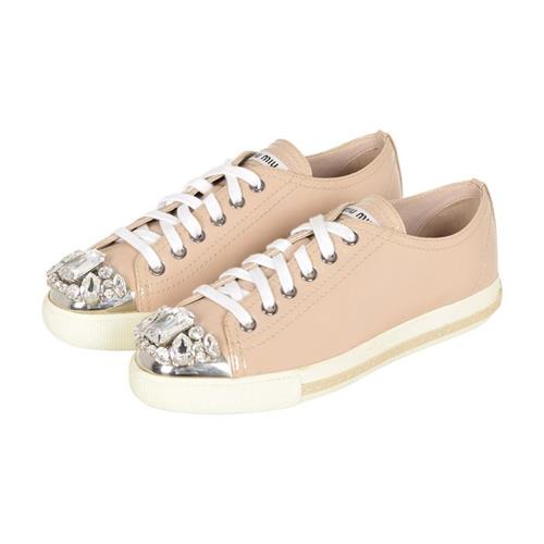 Miu Miu Embellished Sneakers - New Condition