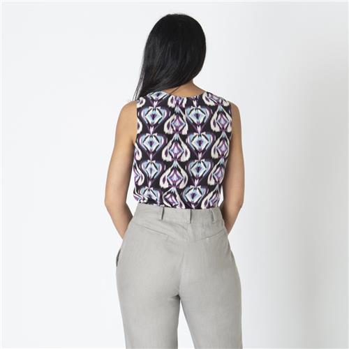Tory Burch Patterned Silk Top