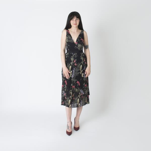 Ted Baker Floral Pleated Midi Dress - New With Tags