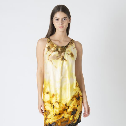 Robert Rodriguez Silk Print Dress