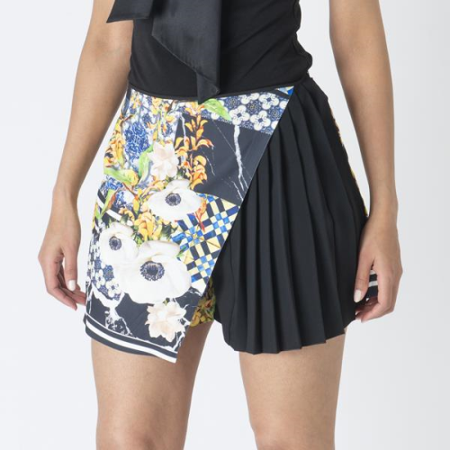 Clover Canyon Pleated Print Skirt