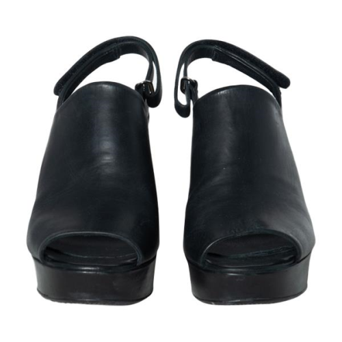 Audley Leather High Heel Platform Sandals