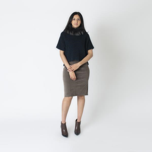 Brunello Cucinelli Velour Cotton Skirt