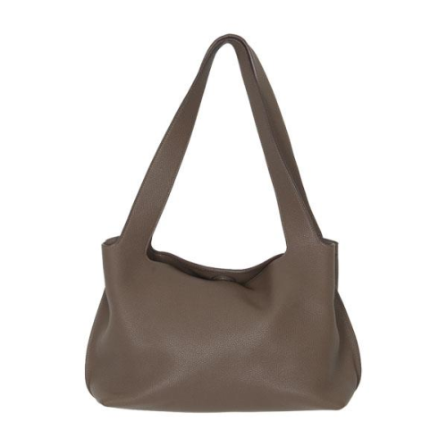 The Row Grained Leather Small Duplex Bag